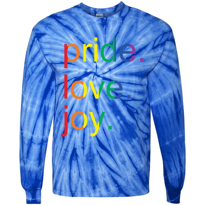 Rainbow Flag Pride Gay Lgbtq+ Gift Tie-Dye Long Sleeve Shirt