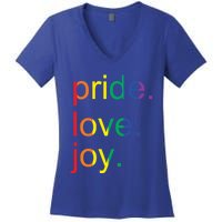 Rainbow Flag Pride Gay Lgbtq+ Gift Women's V-Neck T-Shirt