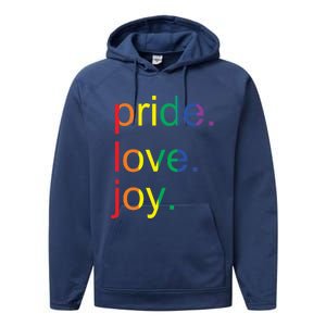 Rainbow Flag Pride Gay Lgbtq+ Gift Performance Fleece Hoodie