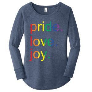 Rainbow Flag Pride Gay Lgbtq+ Gift Women's Perfect Tri Tunic Long Sleeve Shirt