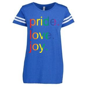 Rainbow Flag Pride Gay Lgbtq+ Gift Enza Ladies Jersey Football T-Shirt