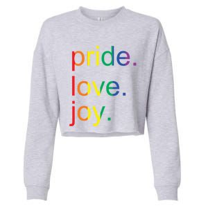 Rainbow Flag Pride Gay Lgbtq+ Gift Cropped Pullover Crew