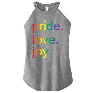 Rainbow Flag Pride Gay Lgbtq+ Gift Women's Perfect Tri Rocker Tank