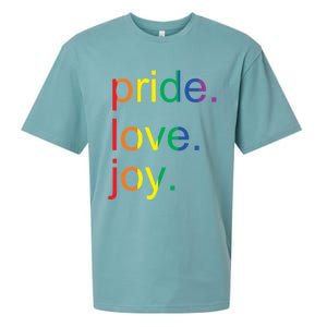 Rainbow Flag Pride Gay Lgbtq+ Gift Sueded Cloud Jersey T-Shirt