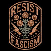 Resist Fascism Protest Trump Anti Trump  Drawstring Bag