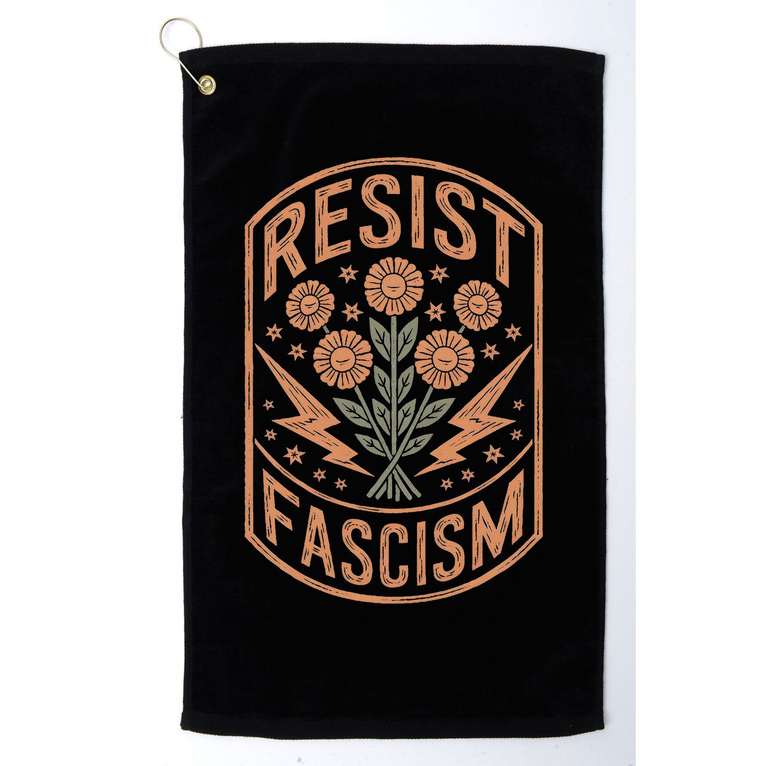 Resist Fascism Protest Trump Anti Trump  Golf Towel