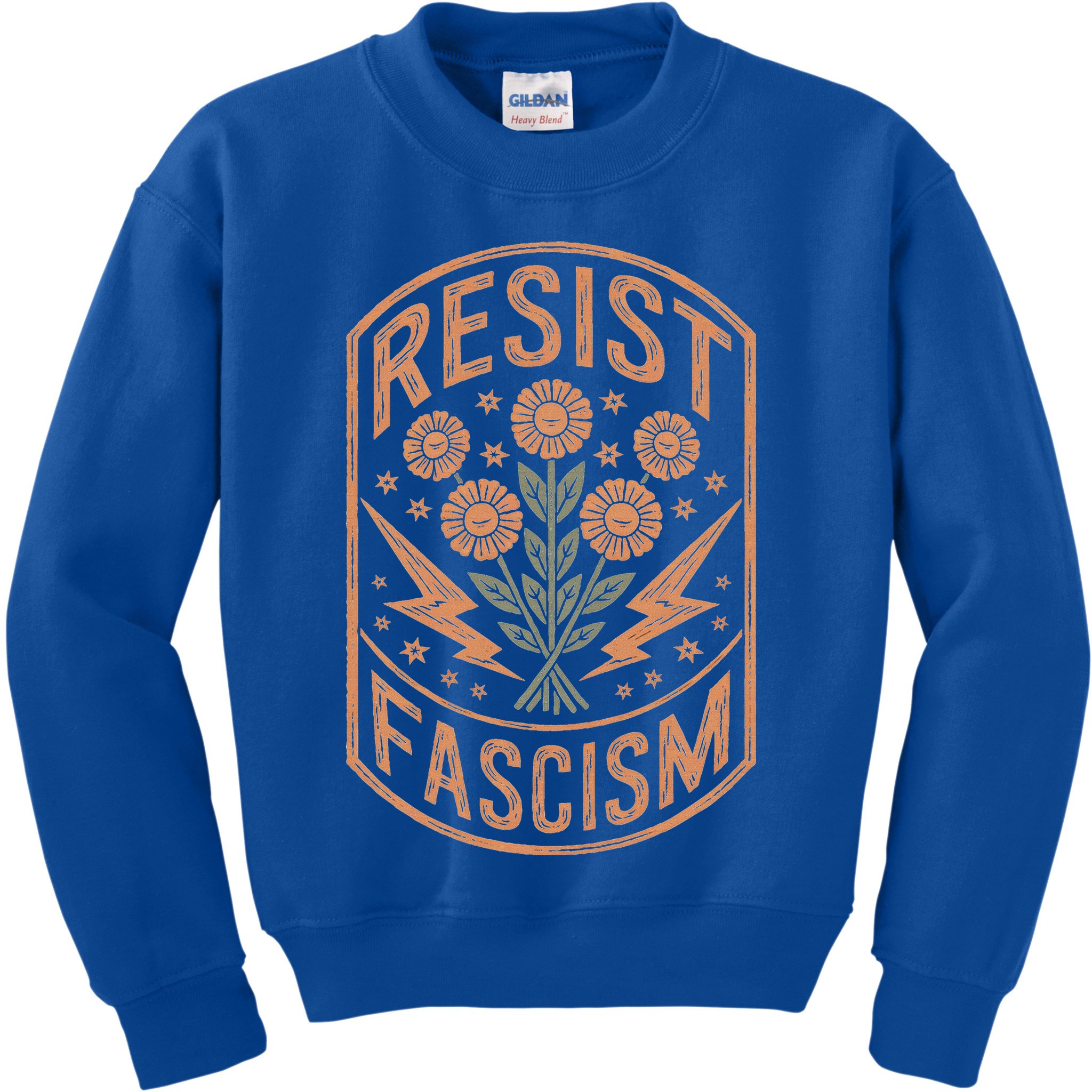 Resist Fascism Protest Trump Anti Trump  Kids Sweatshirt