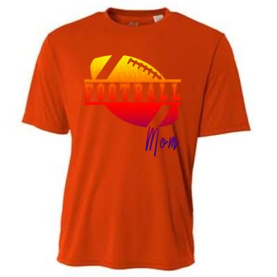 Retro Football Parent Design Meaningful Gift Matching Family Meaningful Gift Mom Cooling Performance Crew T-Shirt