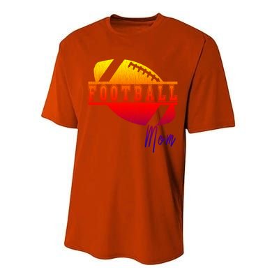 Retro Football Parent Design Meaningful Gift Matching Family Meaningful Gift Mom Performance Sprint T-Shirt