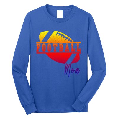 Retro Football Parent Design Meaningful Gift Matching Family Meaningful Gift Mom Long Sleeve Shirt