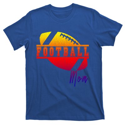 Retro Football Parent Design Meaningful Gift Matching Family Meaningful Gift Mom T-Shirt