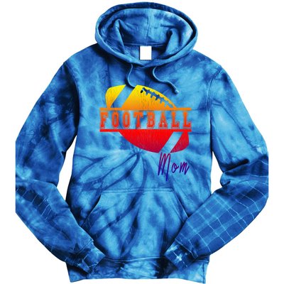 Retro Football Parent Design Meaningful Gift Matching Family Meaningful Gift Mom Tie Dye Hoodie