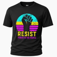 Resist Fascism Power To The People Cooling Performance Crew T-Shirt