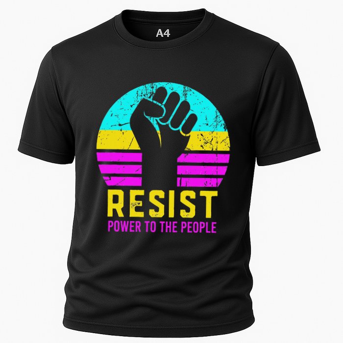 Resist Fascism Power To The People Cooling Performance Crew T-Shirt