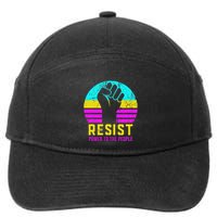 Resist Fascism Power To The People 7-Panel Snapback Hat