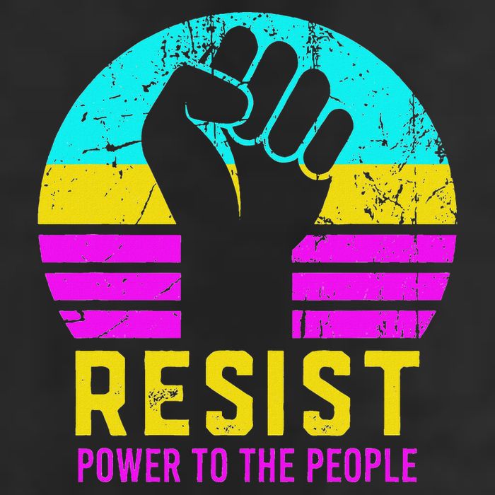 Resist Fascism Power To The People Adult Drive Performance Visor