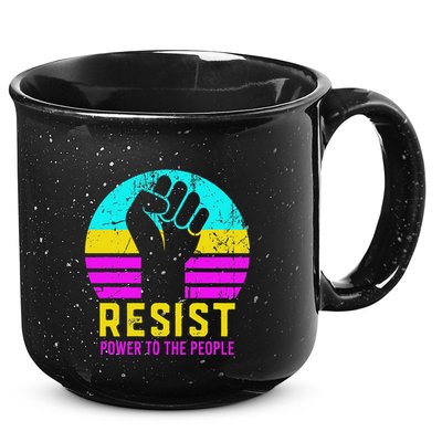Resist Fascism Power To The People 15oz Campfire Ceramic Mug