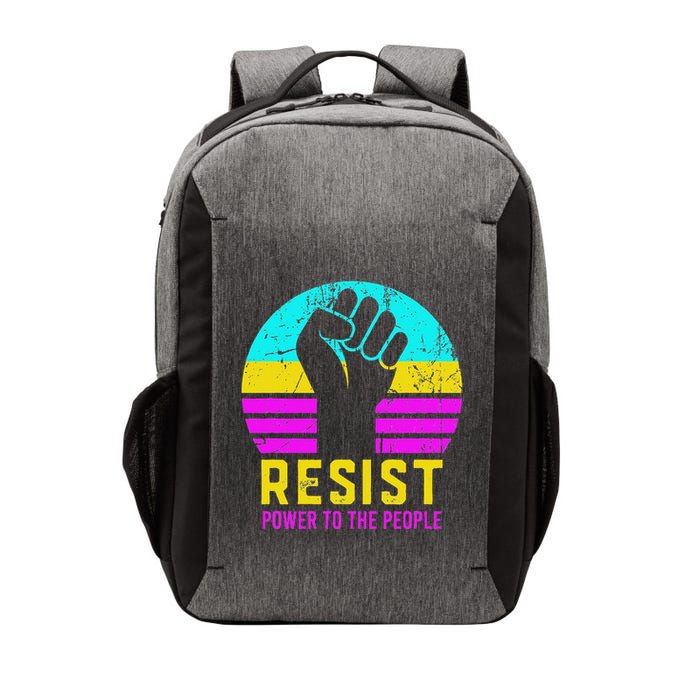Resist Fascism Power To The People Vector Backpack