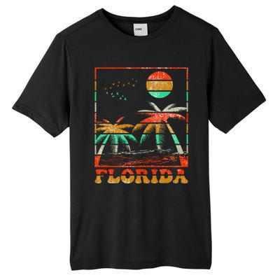 Retro Florida Palm Trees Tall Fusion ChromaSoft Performance T-Shirt