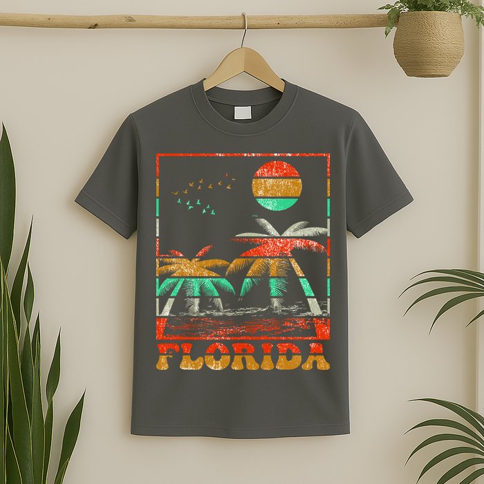 Retro Florida Palm Trees T-Shirt