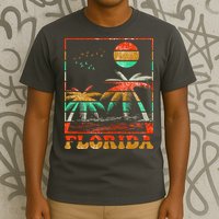Retro Florida Palm Trees T-Shirt
