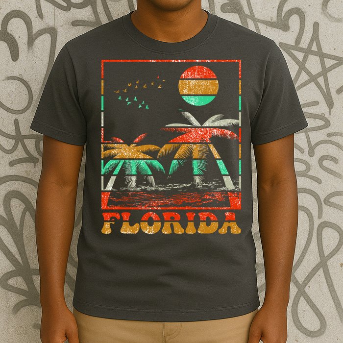 Retro Florida Palm Trees T-Shirt