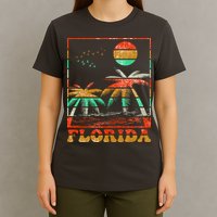 Retro Florida Palm Trees T-Shirt