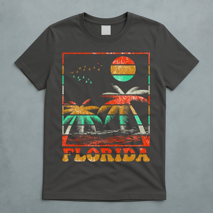 Retro Florida Palm Trees T-Shirt