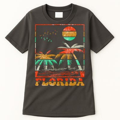 Retro Florida Palm Trees Tall T-Shirt