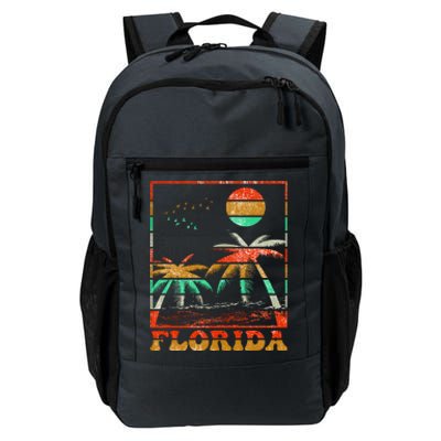 Retro Florida Palm Trees Daily Commute Backpack