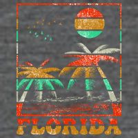Retro Florida Palm Trees Poster