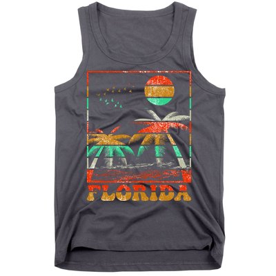 Retro Florida Palm Trees Tank Top