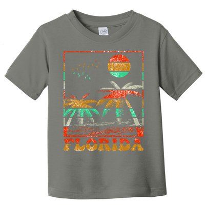 Retro Florida Palm Trees Toddler T-Shirt