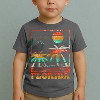 Retro Florida Palm Trees Toddler T-Shirt