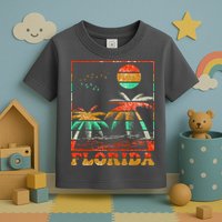 Retro Florida Palm Trees Toddler T-Shirt