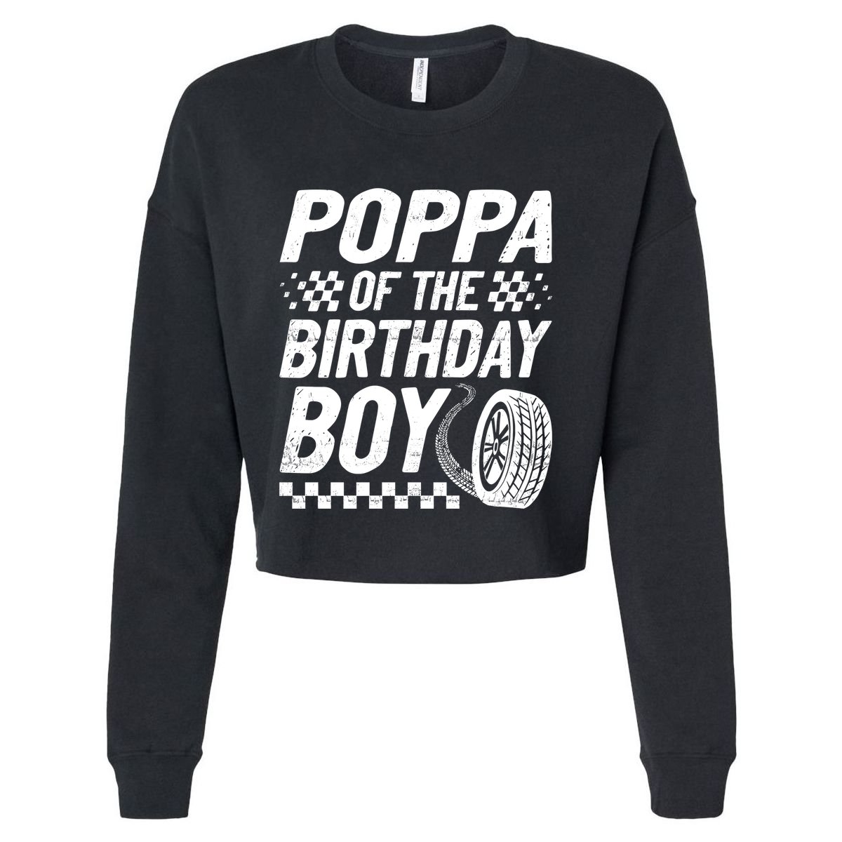 Racing Family Pit Crew Cropped Pullover Crew