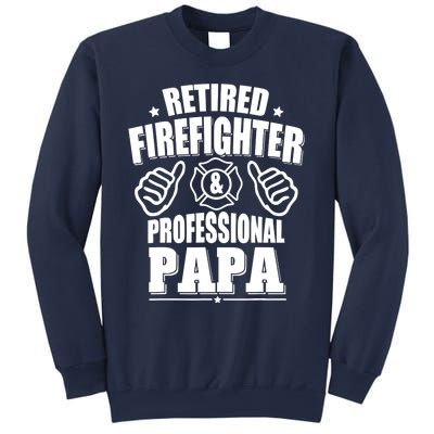 Retired Firefighter & Papa Retirement Gift Sweatshirt