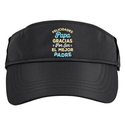 Retro Felicidades Papa Gracias Por Ser El Mejor Padre Adult Drive Performance Visor