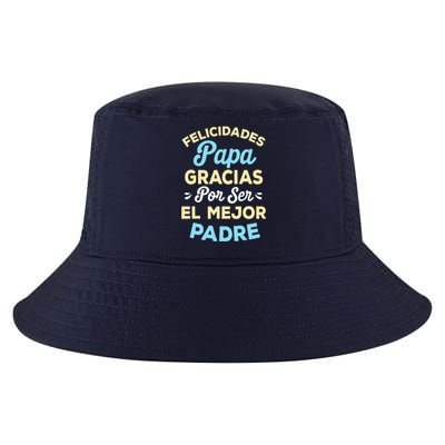 Retro Felicidades Papa Gracias Por Ser El Mejor Padre Cool Comfort Performance Bucket Hat