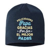 Retro Felicidades Papa Gracias Por Ser El Mejor Padre Sustainable Beanie