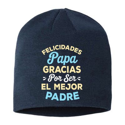 Retro Felicidades Papa Gracias Por Ser El Mejor Padre Sustainable Beanie