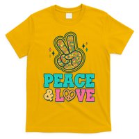 Retro Flower Power Peace And Love T-Shirt
