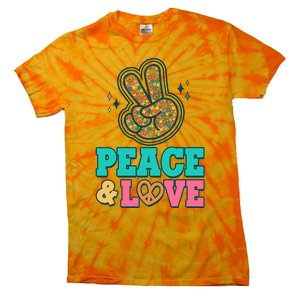 Retro Flower Power Peace And Love Tie-Dye T-Shirt