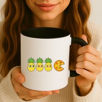 Retro Funny Pineapple Pizza Video Game Mug
