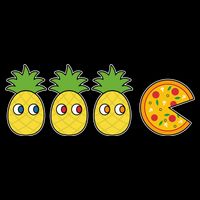 Retro Funny Pineapple Pizza Video Game Flatbill Hat