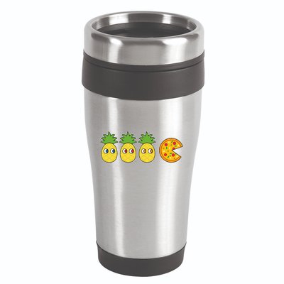 Retro Funny Pineapple Pizza Video Game 16oz Travel Tumbler
