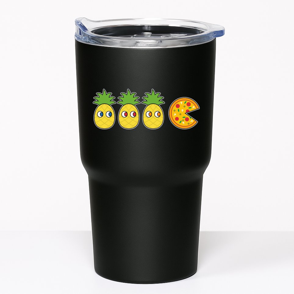 Retro Funny Pineapple Pizza Video Game Tumbler
