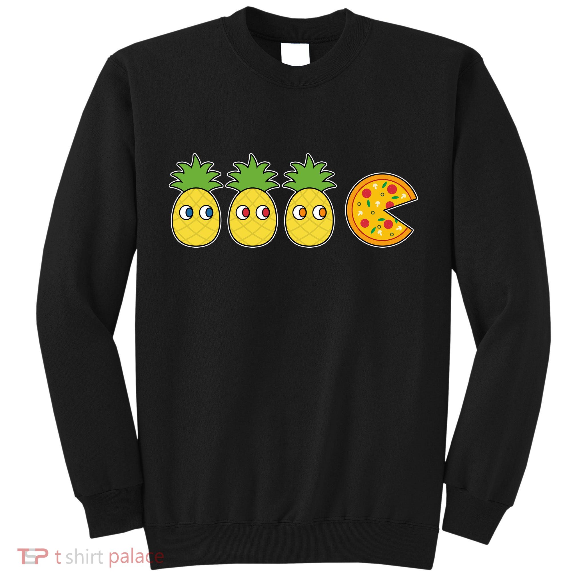 Retro Funny Pineapple Pizza Video Game Tall Sweatshirt