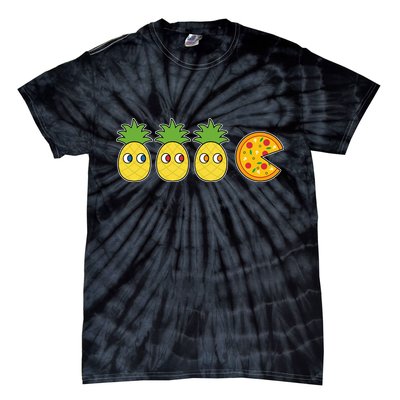 Retro Funny Pineapple Pizza Video Game Tie-Dye T-Shirt