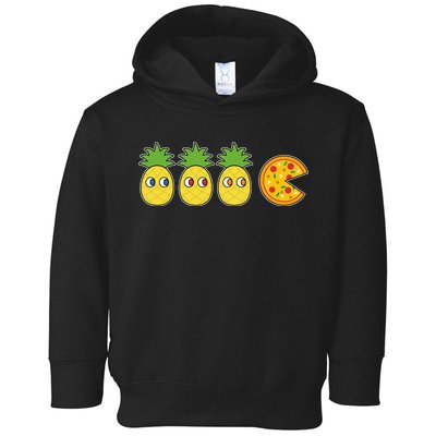 Retro Funny Pineapple Pizza Video Game Toddler Hoodie
